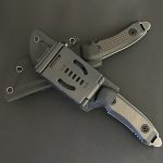 Liome Outdoor Knife with Carbon Fiber and G10 Grip for Survival and Defense