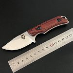 Liome Fixed Blade Knife with Wood Grip for Camping Hunting EDC – Bild 3