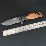 Liome X50 Steel Folding Knife with Wood Handle for Outdoor Survival - Image 5