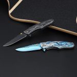 Mermaid Design Handle Folding Knife for Outdoor Camping and Hunting EDC Tool