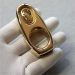 Mini Solid Brass Knuckle Duster for Personal Protection and Self-Defense