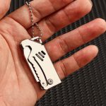 Miniature Folding Knife Pendant with Keychain and Bottle Opener - Image 4