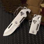 Miniature Folding Knife Pendant with Keychain and Bottle Opener - Image 7