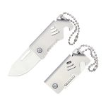 Miniature Folding Knife Pendant with Keychain and Bottle Opener - Image 8