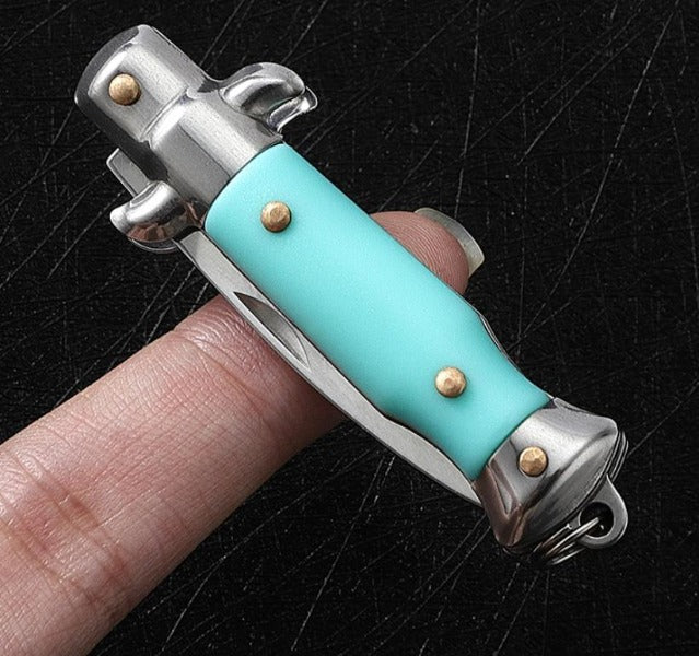 Keychain Folding Knife Mini Outdoor Defense Pocket EDC Tool - Image 12