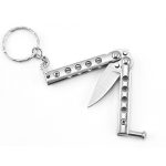 Portable Folding Training Knife Keychain with Uncut Blade - immagine 6