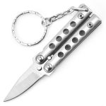 Portable Folding Training Knife Keychain with Uncut Blade - immagine 8