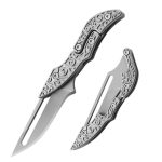 Transformable Mini Mechanical Folding Knife Sharp Pocket Tool - Image 9
