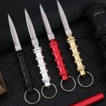Mini Pocket Knife Survival EDC Tool with Keychain Design