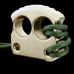 Dual Finger Solid Brass Knuckle Duster Protection Tool