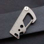Titanium Tool Keychain Bottle Opener Letter Knife Wrench