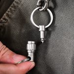 Titanium Coil Emergency Knife Key Fob - Image 3