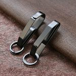 Black Steel Belt Clip EDC Keychain for Men - Image 7