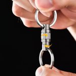 Titanium Coil Emergency Knife Key Fob