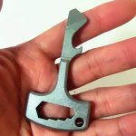 Stainless Steel Knuckle Duster Keychain with MultiTool and Bottle Opener