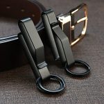 Black Steel Belt Clip EDC Keychain for Men - Image 4