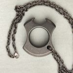 Single Loop Titanium Knuckle Duster Utility Keychain Tool