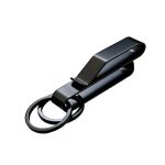 Black Steel Belt Clip EDC Keychain for Men - Image 13