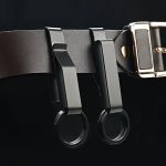 Black Steel Belt Clip EDC Keychain for Men - Image 17