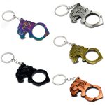 Self-Defense Tiger Head Knuckle Duster Keychain - Imagen 7