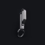 Black Steel Belt Clip EDC Keychain for Men - Image 3