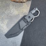 Dual Heart Outdoor Knife with Knuckle Duster Self-Defense Blade