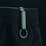 Black Steel Belt Clip EDC Keychain for Men - Image 5