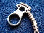 Handmade Stainless Steel Single Hole Knuckle Keychain