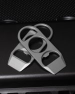 Titanium Mini Multi-Tool Keychain with Pry Bar and Bottle Opener - Image 3
