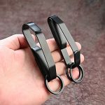 Black Steel Belt Clip EDC Keychain for Men - Image 12