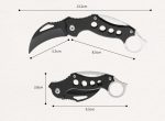Portable Claw Folding Knife for Outdoor Survival and Everyday Carry Tool - Image 7