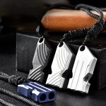Aluminum Alloy Dual-tone Whistle High Audio Survival Tool - Image 2