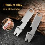 Mini Titanium Alloy Crowbar Opener EDC Hanging Tool  - Image 2