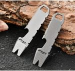 Mini Titanium Alloy Crowbar Opener EDC Hanging Tool 