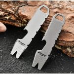 Mini Titanium Alloy Crowbar Opener EDC Hanging Tool 