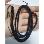 Stainless Steel Chain Pendant with Black Neck Strap - Image 2