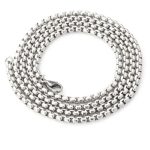 Stainless Steel Chain Pendant with Black Neck Strap - Image 4