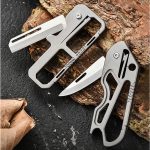 Titanium Alloy Protective Keychain Multi-tool EDC Survival Gear