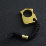 Single Finger Brass Self-Defense Knuckle Duster Portable EDC Tool