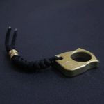 Single Finger Brass Self-Defense Knuckle Duster Portable EDC Tool - Image 4