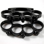 SkullGuard Brass Knuckle Duster with Four-Finger Protection Sleeve - Image 2