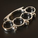 SkullGuard Brass Knuckle Duster with Four-Finger Protection Sleeve - Image 7