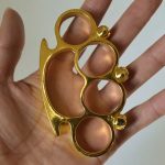 SkullGuard Brass Knuckle Duster with Four-Finger Protection Sleeve