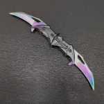 Double Blade Steel Knife with Bat Handle for Ultimate Performance - Image 5