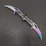 Double Blade Steel Knife with Bat Handle for Ultimate Performance - Image 8