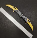 Double Blade Steel Knife with Bat Handle for Ultimate Performance - Image 3