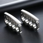 Solid Steel Knuckle Duster Self-Defense Tool