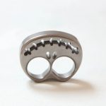 TC4 Titanium Pumpkin Knuckle Duster Solid Self-Defense Tool - immagine 4