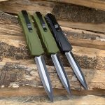 Outdoor Knife with Auto Blade for Camping Hiking and Everyday Carry - Imagen 3