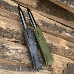 Outdoor Knife with Auto Blade for Camping Hiking and Everyday Carry